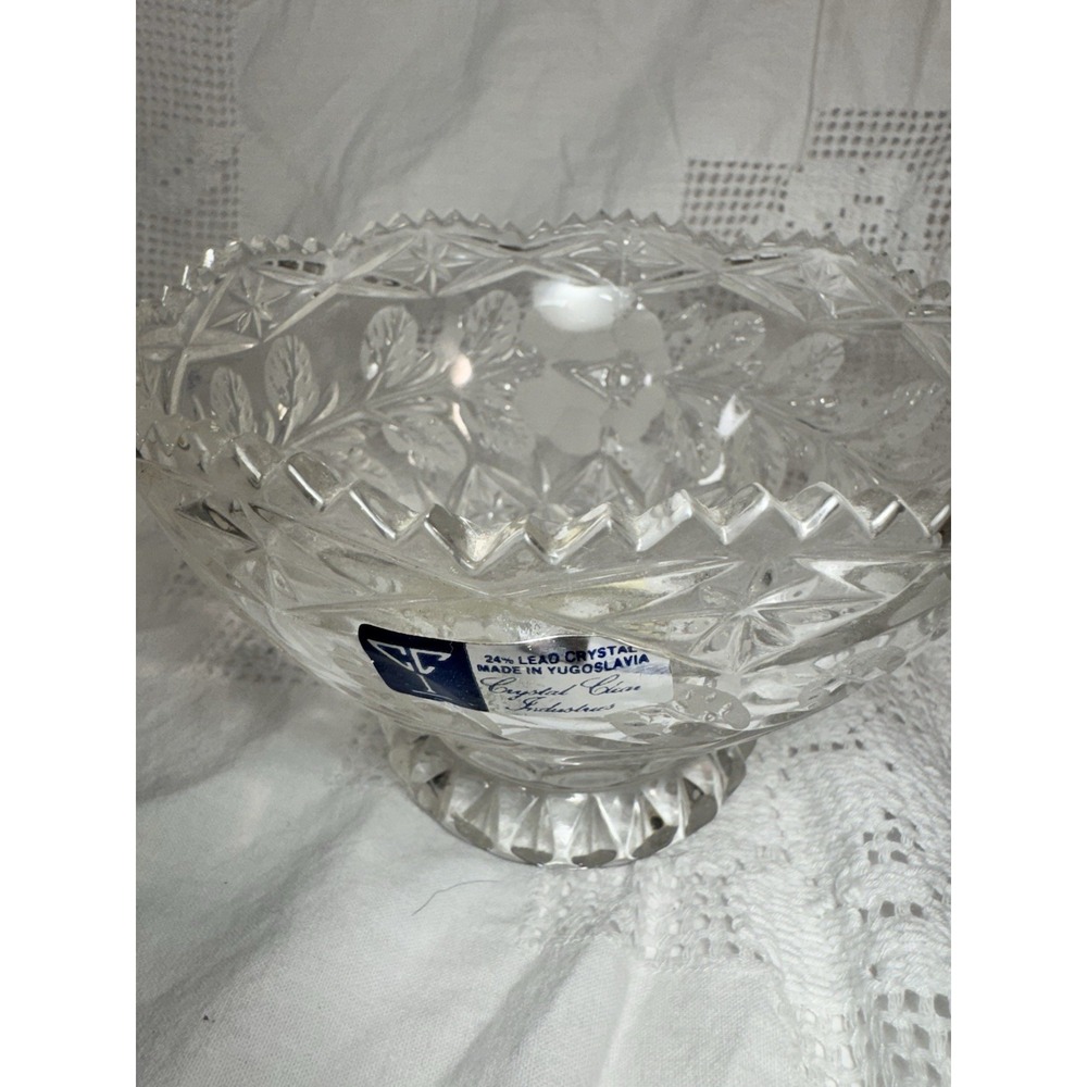 6-inch vintage candy or dessert bowl produced by Crystal Clear Industries. - Picture 10 of 10